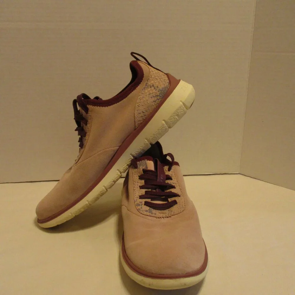 Cole Haan Shoes Zerogrand Woman Size 10 Pink Red White Athletic Outdoor Shoes